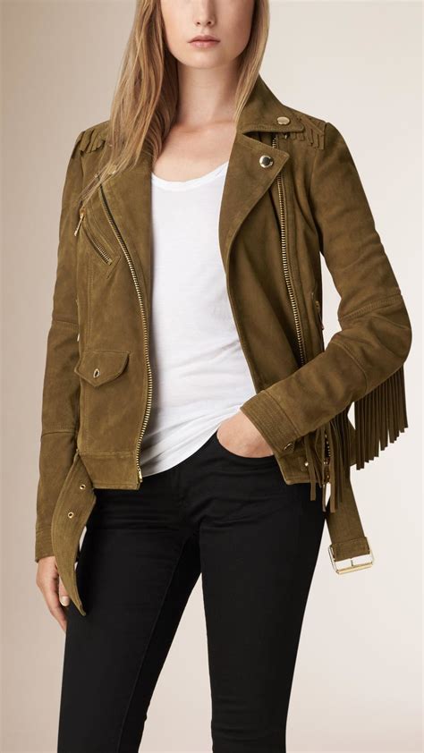 burberry suede jacket|burberry jacket women.